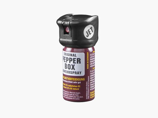 Spray au poivre Pepper-Box petit avec jet et capuchon flip-top