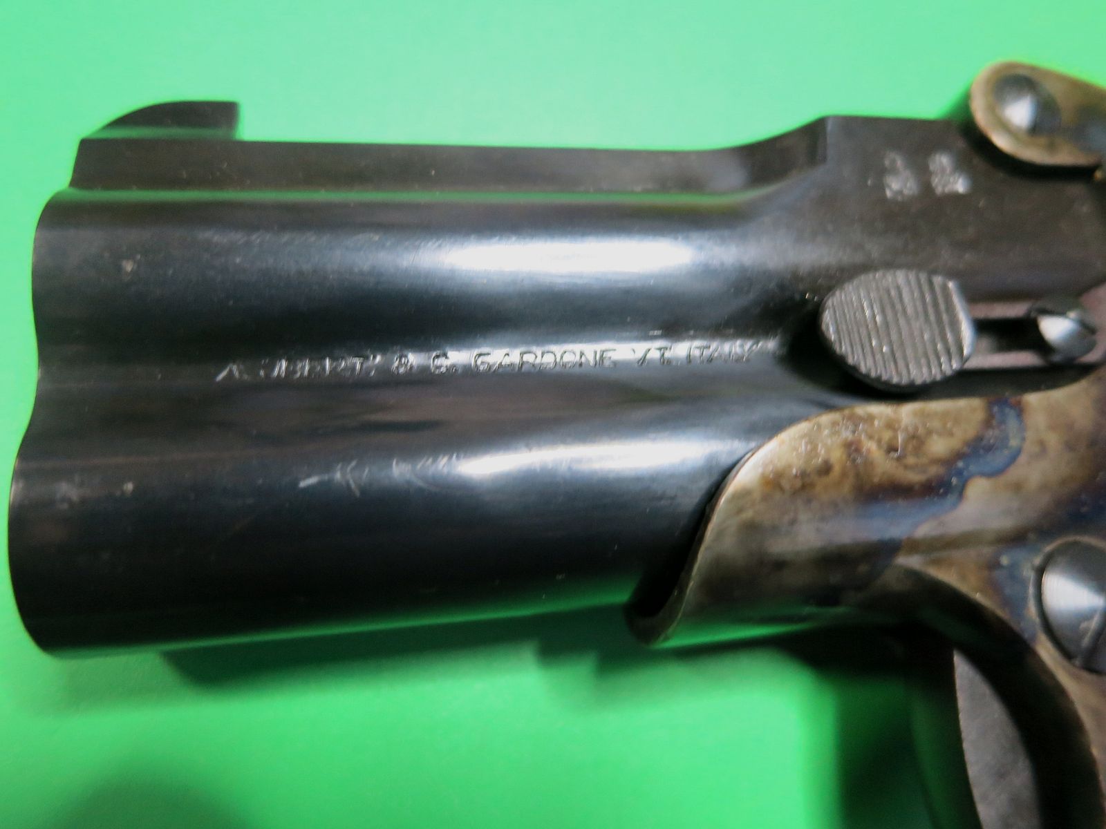 Uberti Derringer "The Maverick" in kaliber 45 Colt voor vangschot + valjacht #52