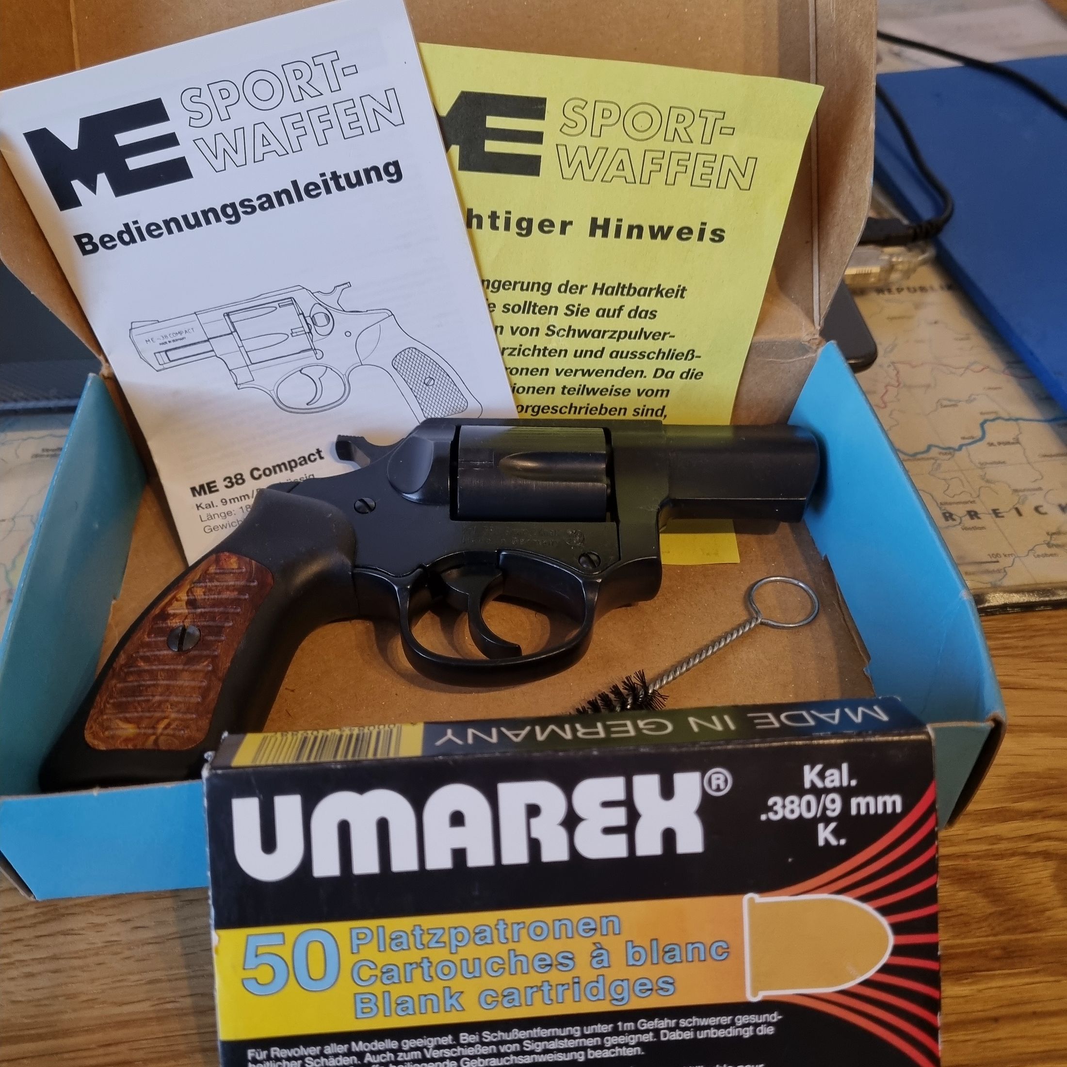 ME38 Compact, zzgl. 50 Schuss, PTB 797, alte Ausführung.