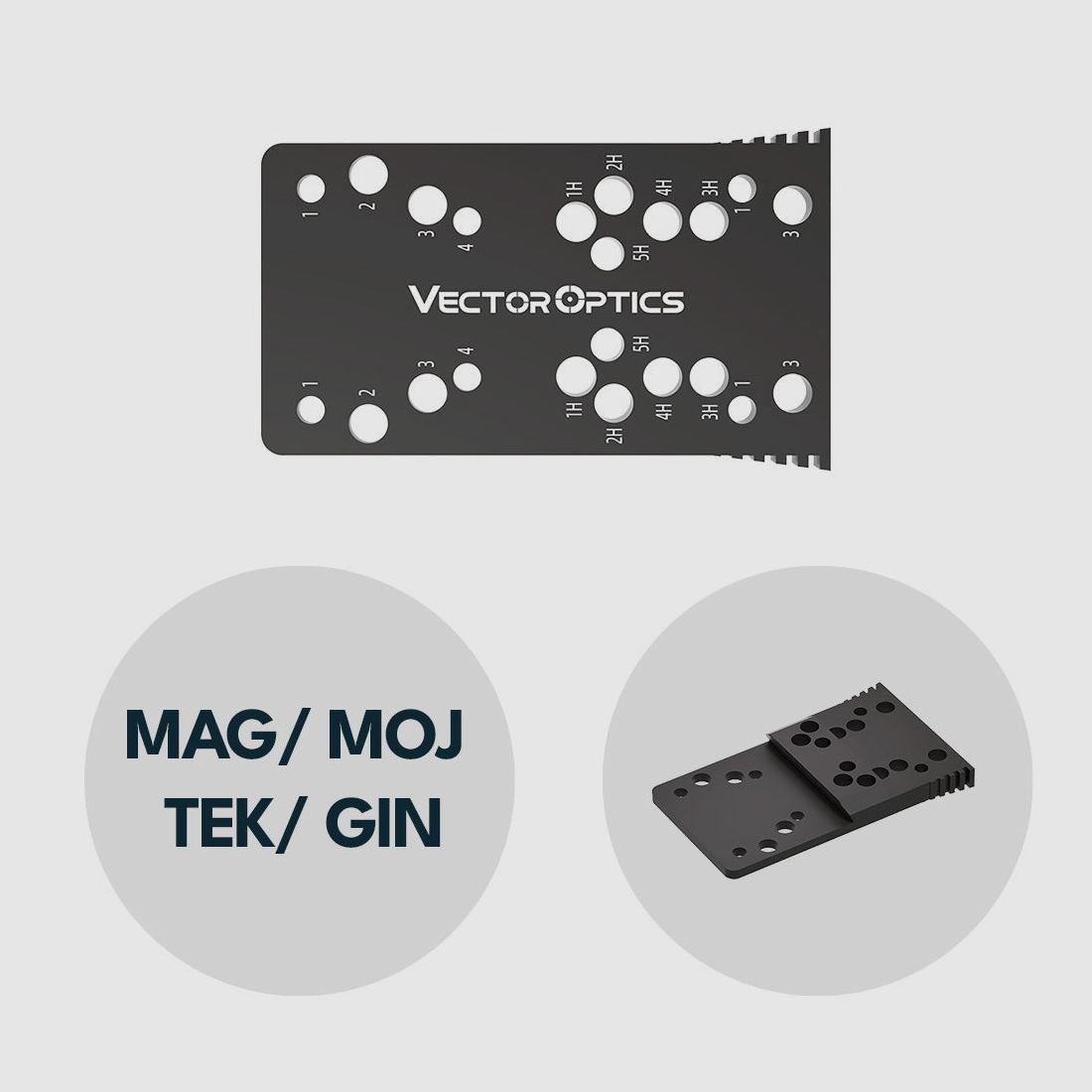 Vector Optics SCFRM-21 Universal Montageplatte für CZ Shadow, Shadow 2 und SP-01