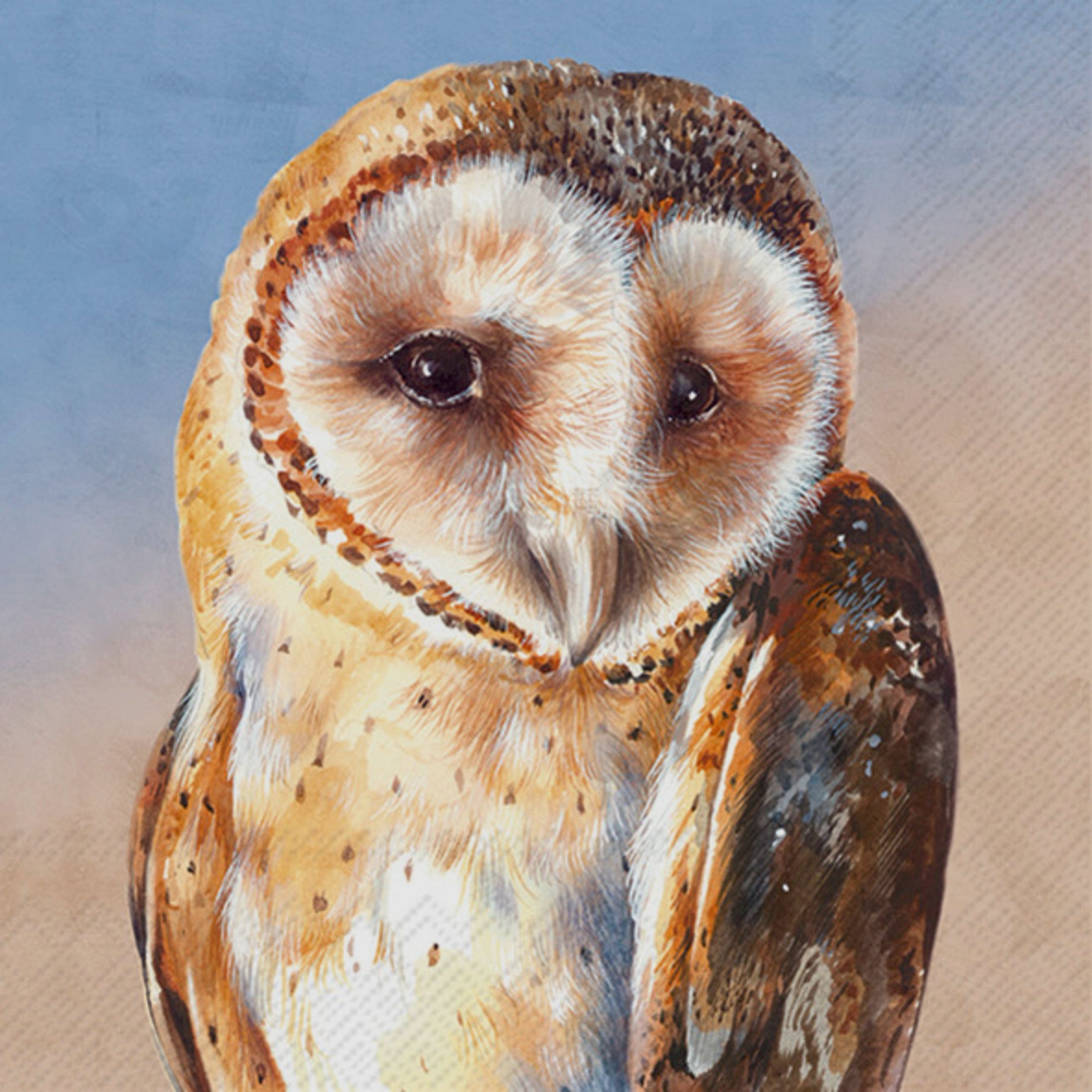 VOTRE serviette à cocktail hibou