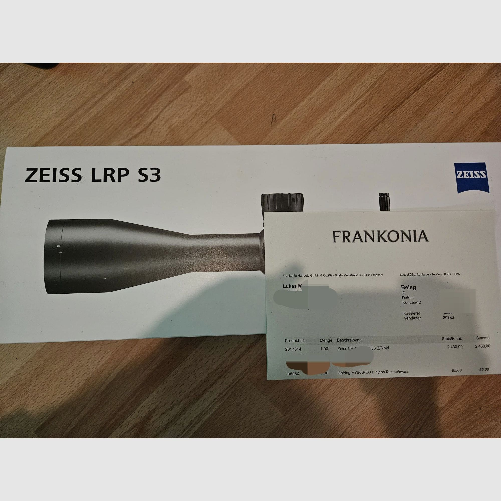 Zeiss LRP S3 6-36x56 MRi Zielfernrohr NEU & Unbenutzt