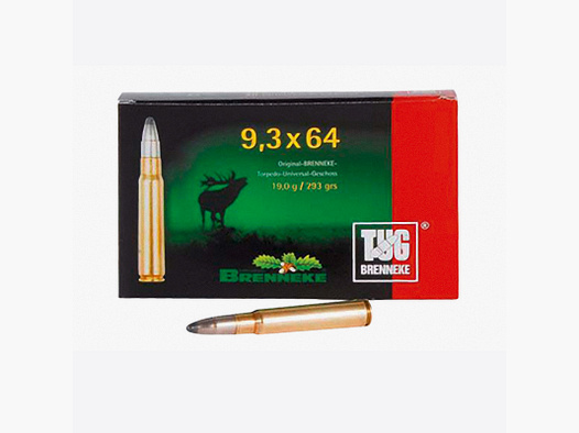 Brenneke 9,3x64 293GR TUG 20 cartucce