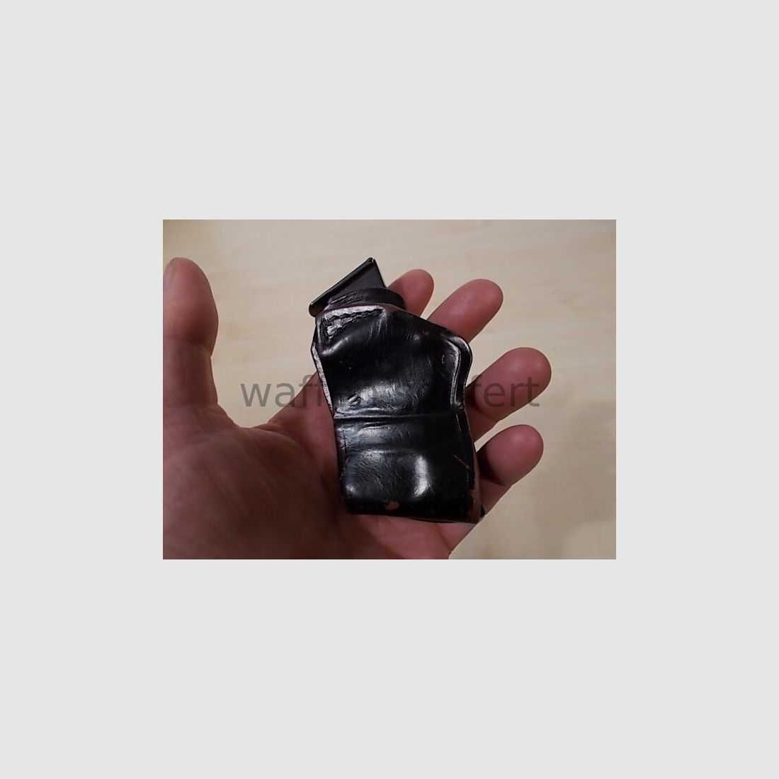 Walther PPK Magazin .9mmkurz mit HUEBNER Gürtelholster