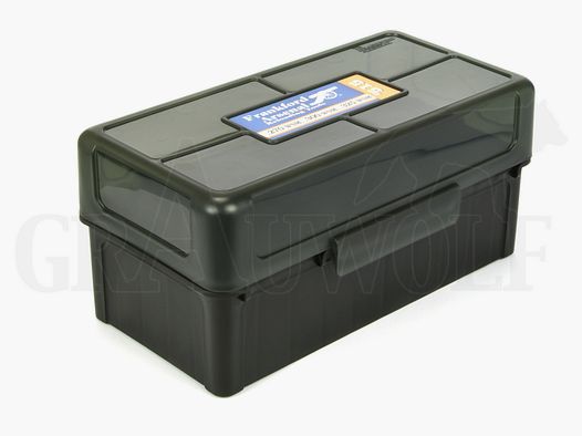 Frankford Arsenal Scatola per Cartucce con Coperchio a Cerniera #515 Grigia per 50 Cartucce WSM SAUM