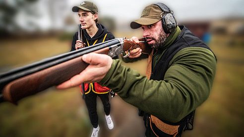 Die Jagd nach der Taube..... Flinte schießen Lernen vom Profi!  Schießstand VLOG!!