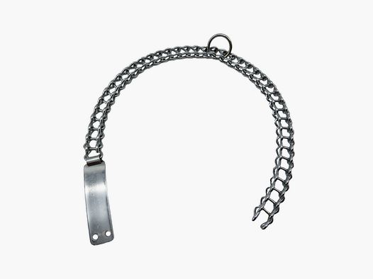 Collare fisso in ferro cromato con piastra 40 cm