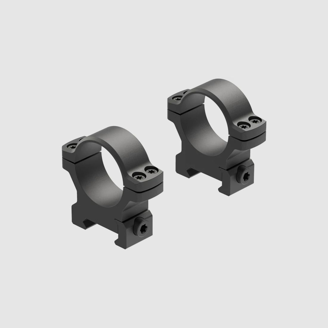 Leupold BackCountry Cross-Slot Montageringe 30 mm Medium – Picatinny/Weaver – Matt Schwarz