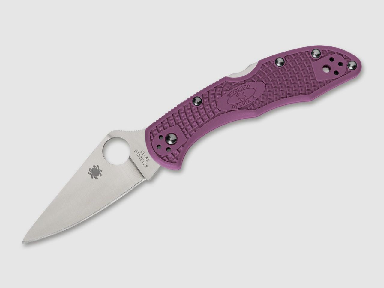 Taschenmesser Delica 4 Lightweight Flat Ground Purple