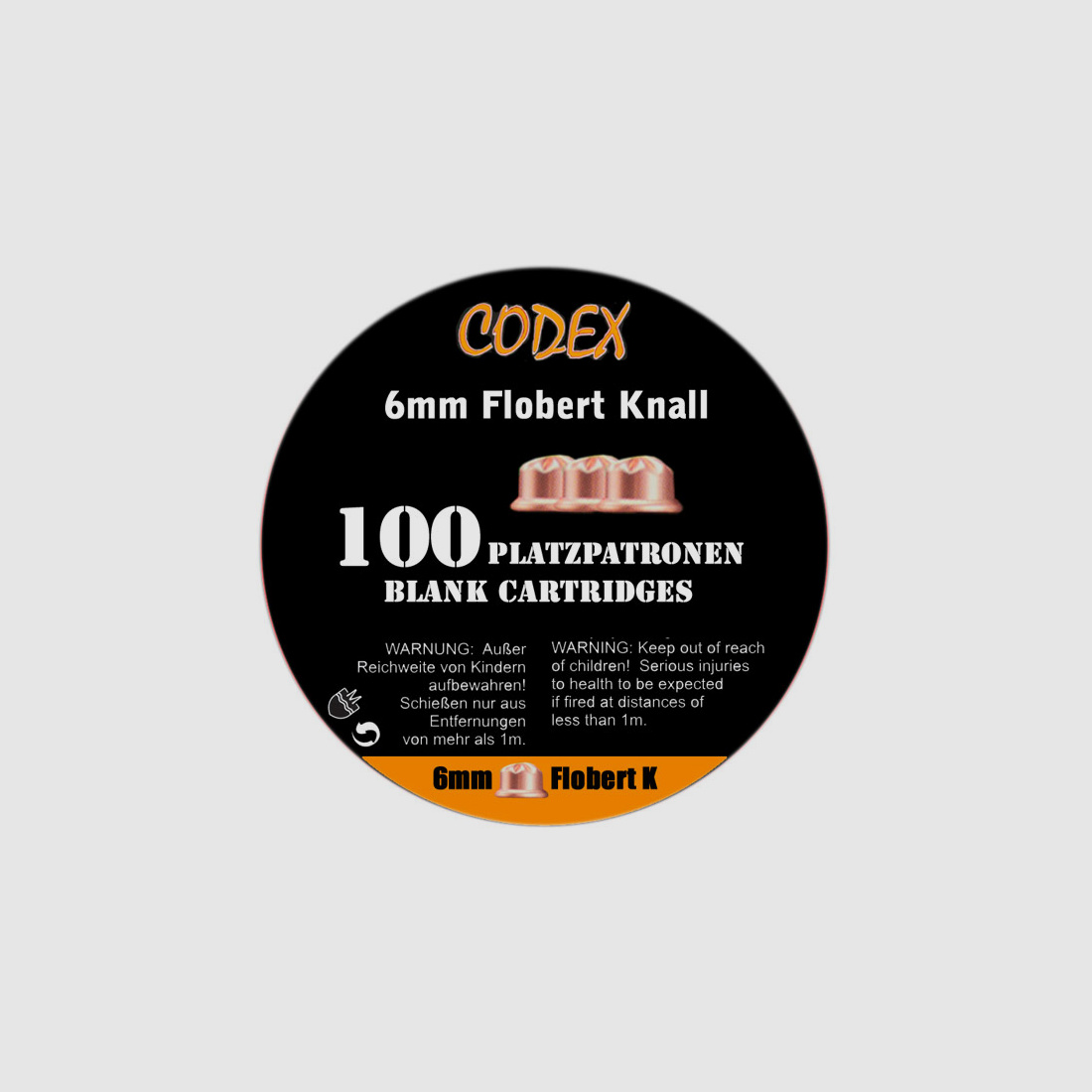 Codex Knallpatronen - Platzpatronen 6mm Flobert 100 Stück