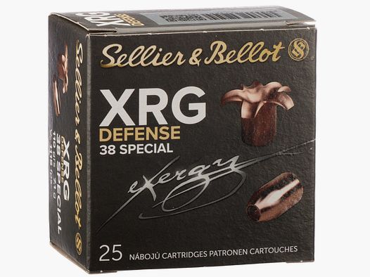 Sellier & Bellot 2017863 .38 Spec. XRG-Defense 7,1g/110grs. 25St