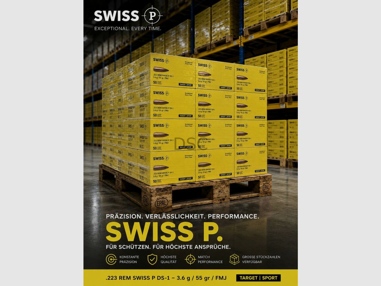 SWISS P .223 Rem. DS-1 3,6g/55gr