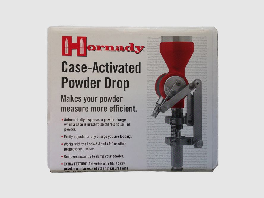 Hornady Case Activated Powder Drop / Hülsenaktiviertes Pulverfüllsystem