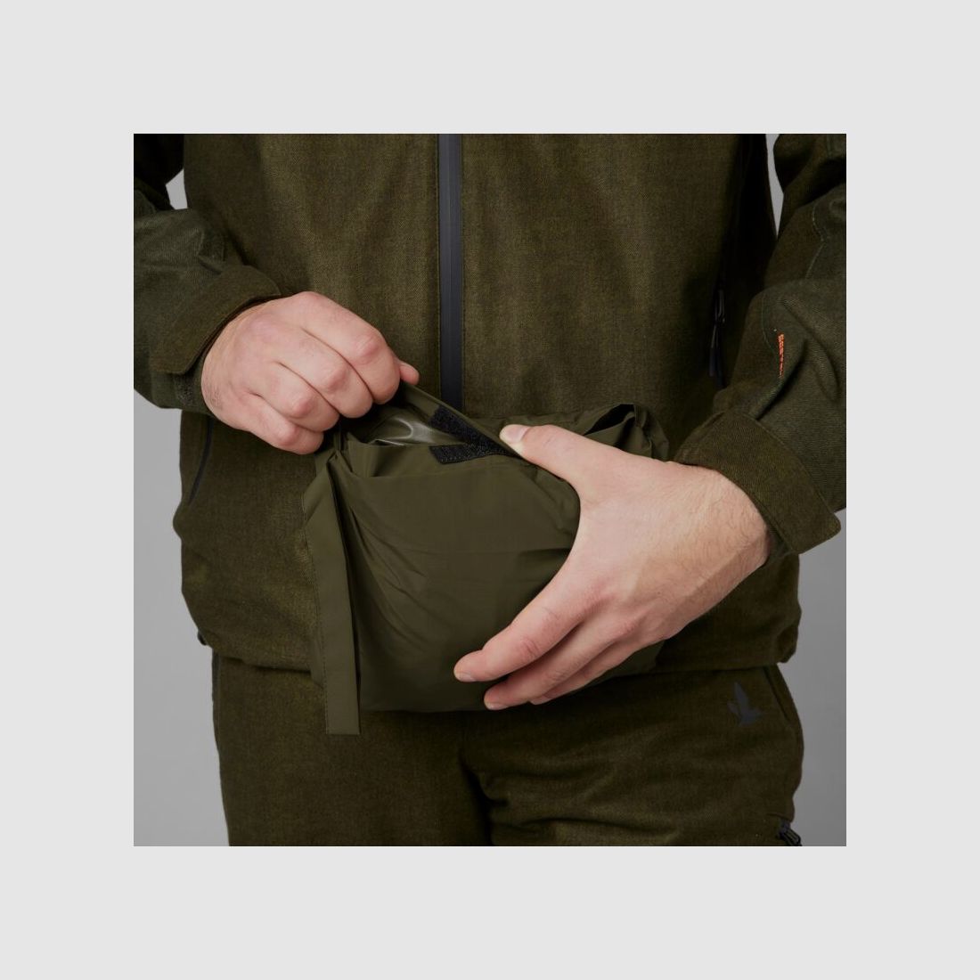 Seeland Herren Regenponcho Taxus Pine green