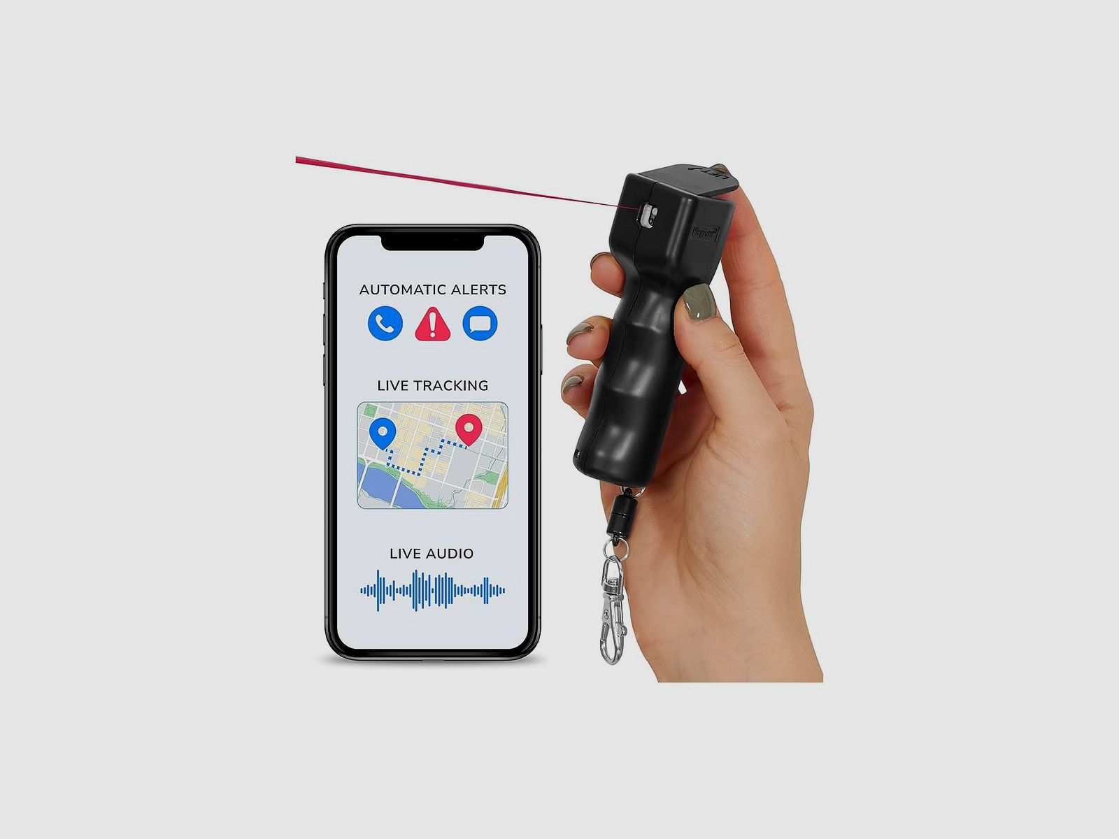PLEGIUM SPRAY MIT PFEFFER FÜR PERSONENVERTEIDIGUNG SMART MINI ROSA, Bild 6 von 6