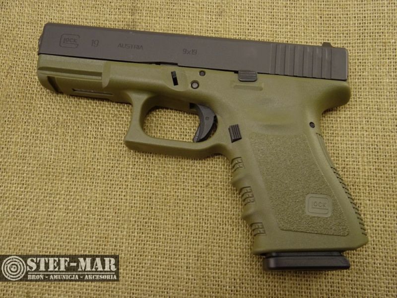 Glock 19 pistol, olive, cal. 9x19 Parabellum/Luger, image 3 of 15