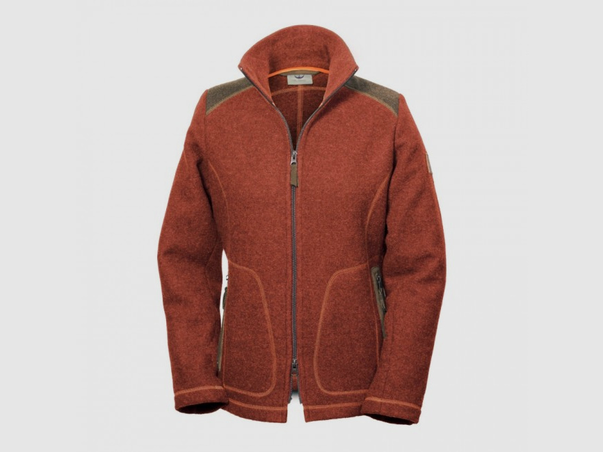 Loden-Fleecejacke "Adele" , Jaspisrot