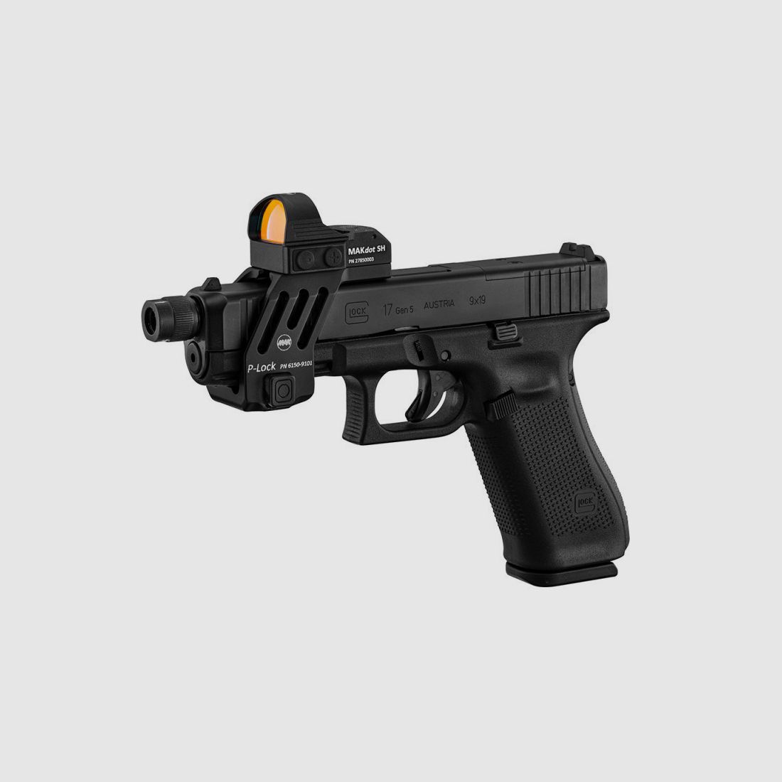 Montaż MAK P-LOCK pod kolimator MAKdot / Docter do pistoletów Glock, zdjęcie 5 z 5