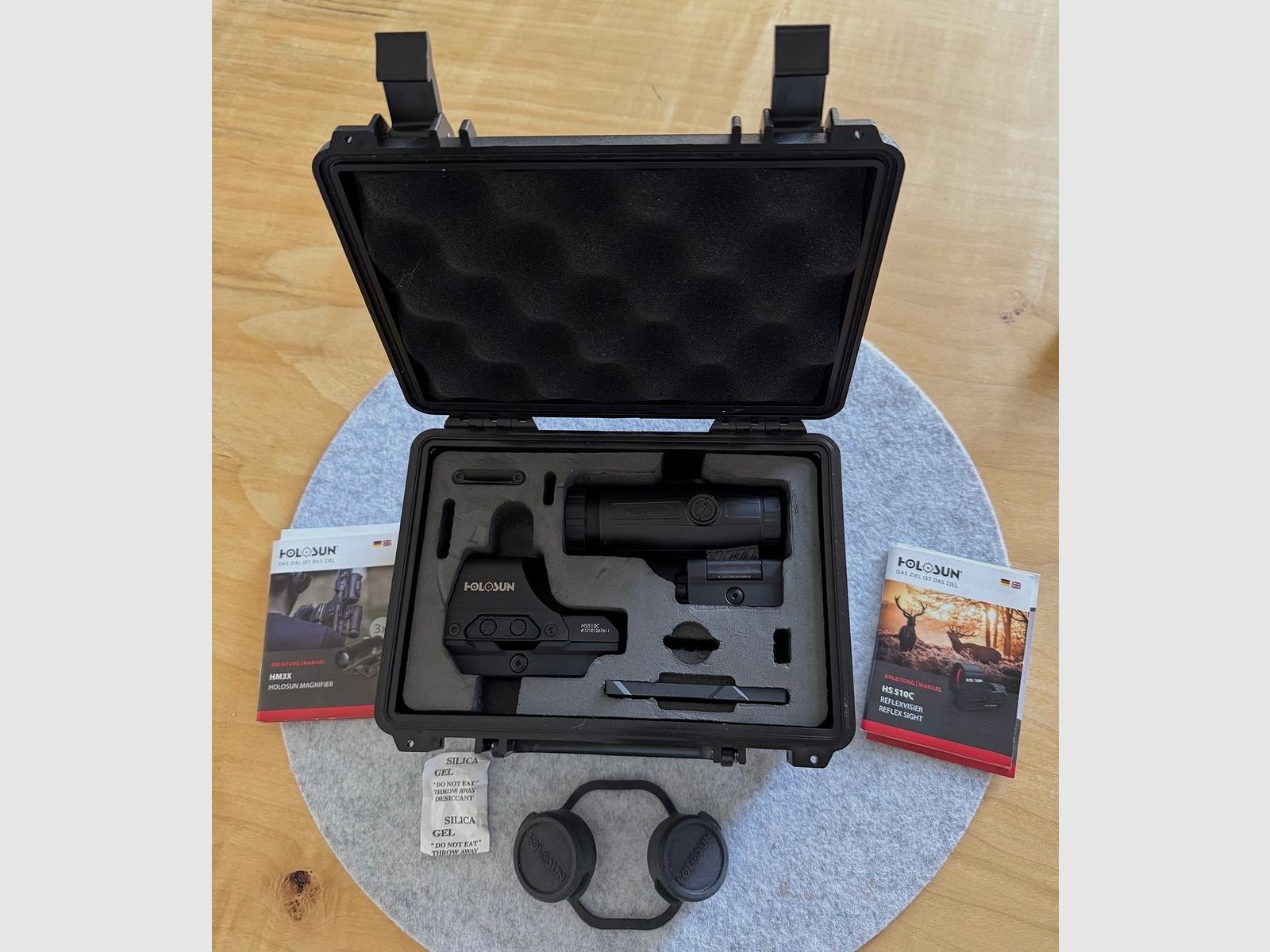 Holosun HS510C + HMX3 Reflexvisier und Magnifier Set