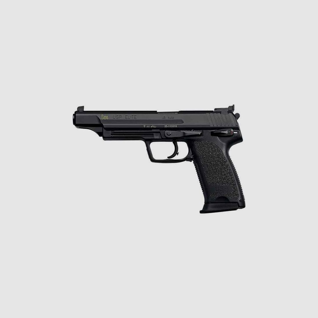Pist. H+K USP Elite brüniert, .45 ACP