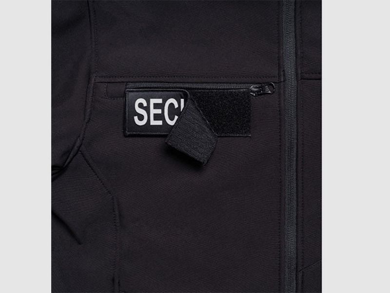 Hardshell-Parka WF150 SECU-ONE SECURITE HV-TAPE, black, Bild 4 von 5