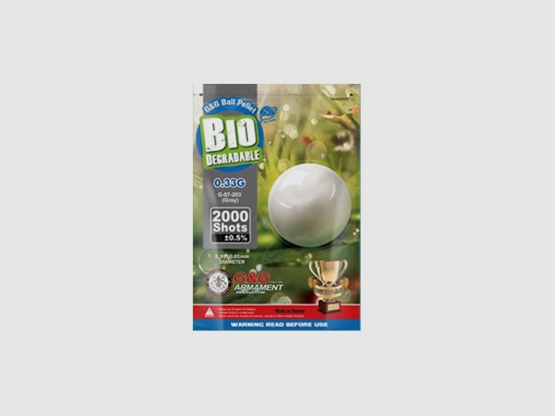 G&G BBs G&G Bio 0,33 Szary 2000 szt.