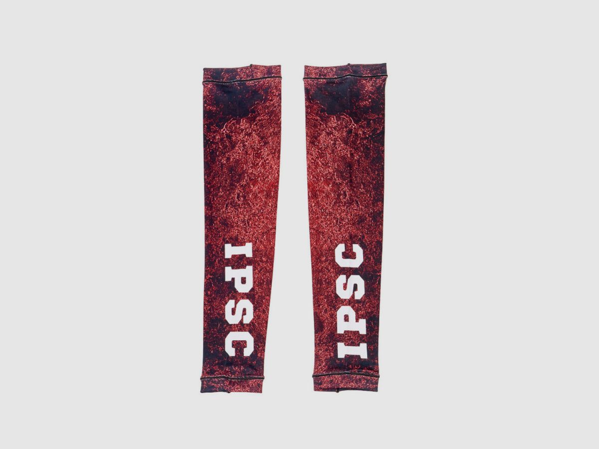 DED IPSC Red Competition Arm Sleeves, size: M, image 3 of 3