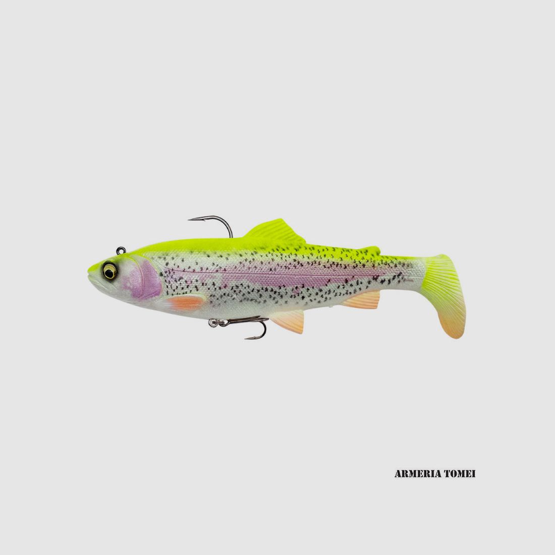 SAVAGE GEAR – 4D TRUITE RATTLE SHAD 12,5cm 35g Coulant TRUITE CITRON