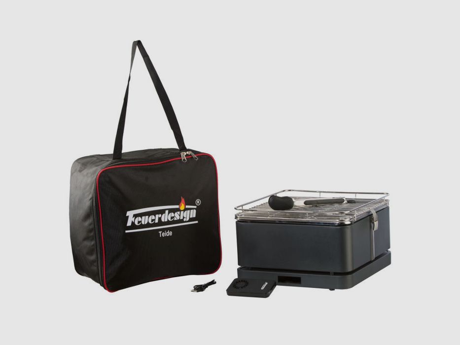 Feuerdesign Tischgrill Teide Rot