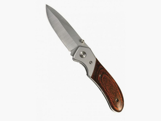 CUCHILLO PLEGABLE DE UNA MANO CON MANGO DE MADERA