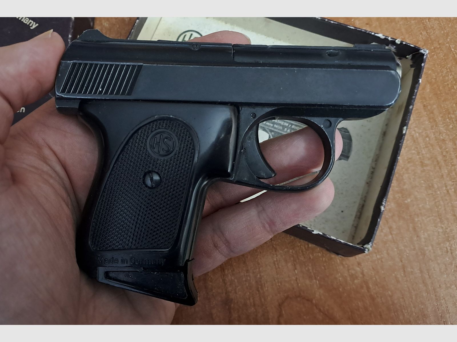 HS Mod.5 S pistolet startowy kal. 8 mm Knall/ PTB 99-69 z 1971 roku!