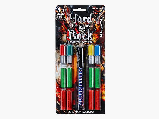 Pyro Umarex Hard Rock Las Vegas Feuerwerkssortiment 22er Blister (P18)