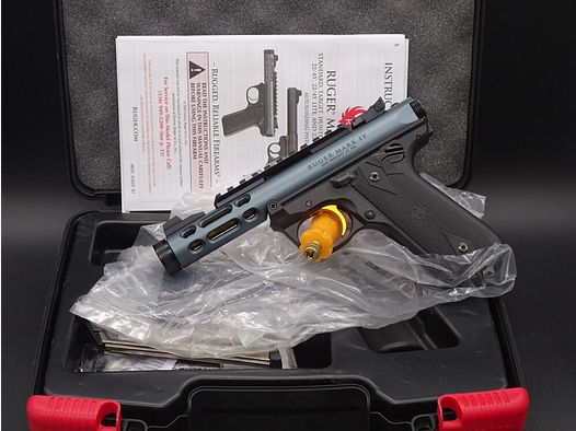 RUGER Mark IV 22/45 Lite Grey Anodized caliber .22lr NEW WEAPON Mark IV 22/45 Lite