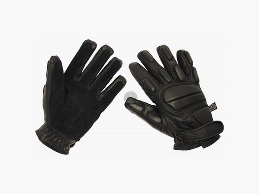 Lederhandschuhe, "Protect",schwarz, schnitthemmend