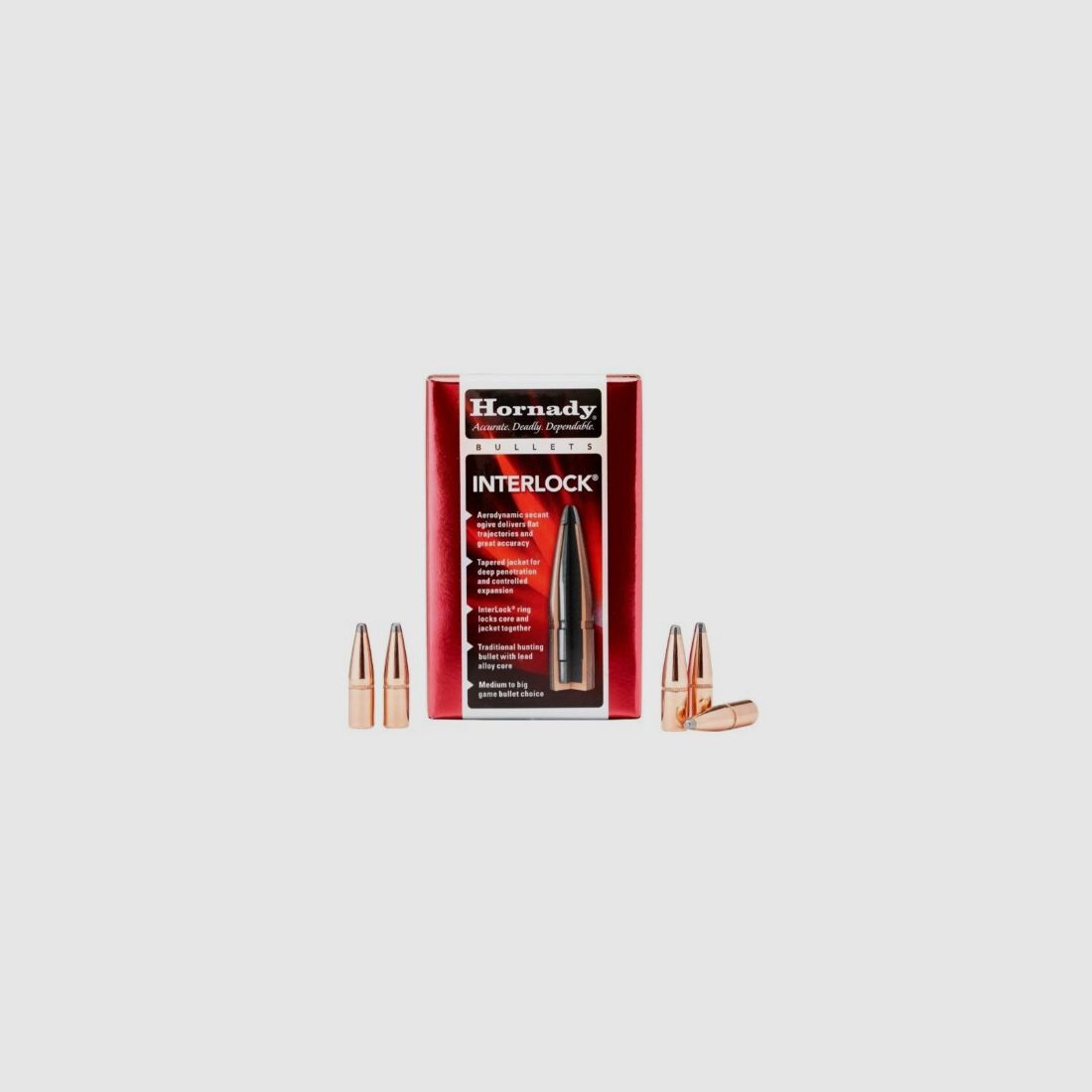 Hornady 8mm / .323 150 Grain SP Interlock Pociski | 100 Sztuk w Indywidualnym Opakowaniu