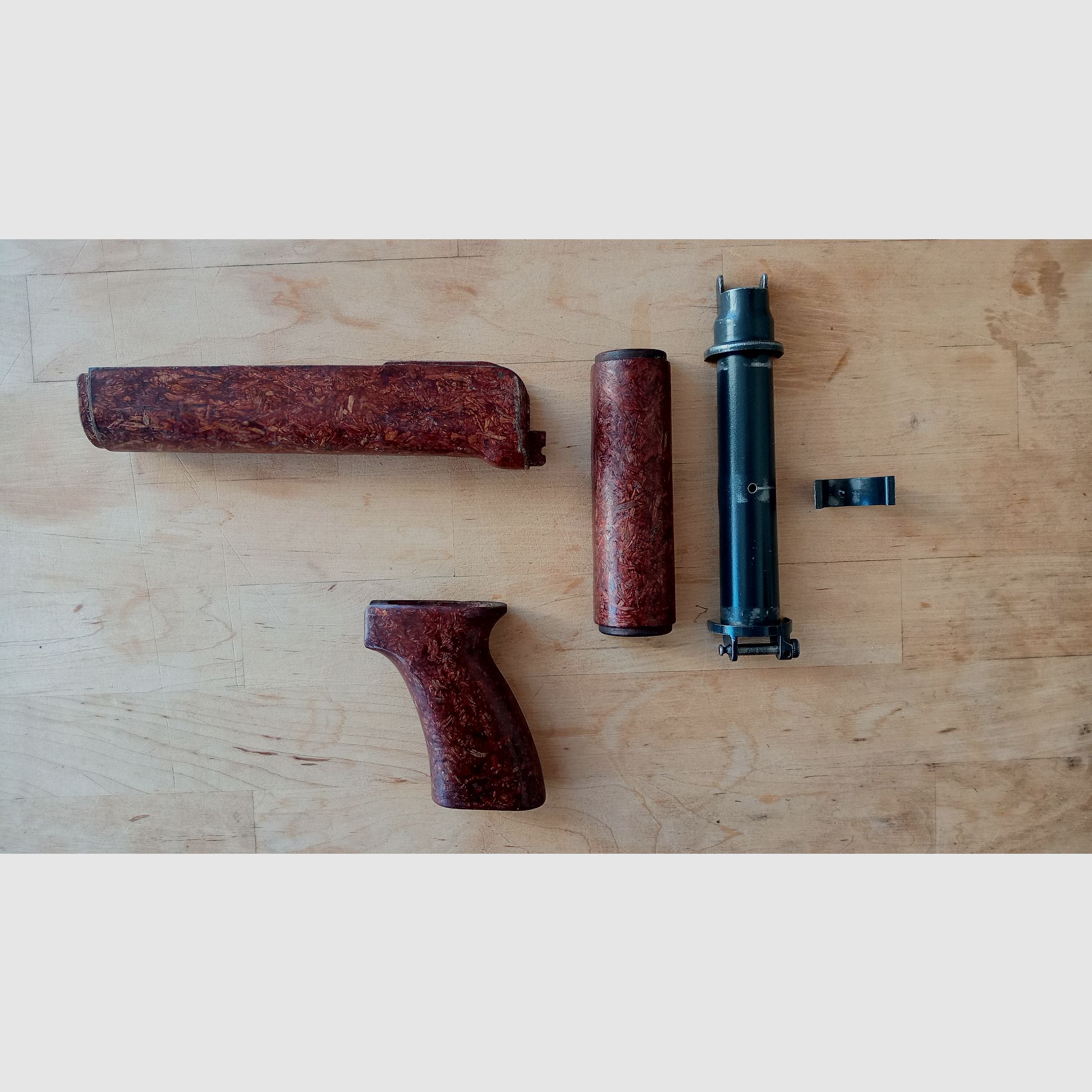 Original VZ.58 "Beaver Barf" Bakelit Handschutz und Griff / auch geeignet für CSA Sporter / Set #4