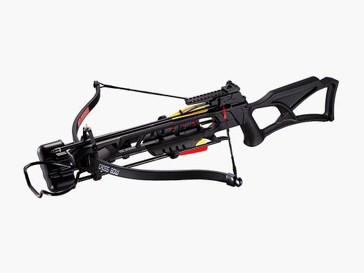 Recurve Armbrust Man Kung MK-XB23 Anaconda 175 lbs schwarz Red Dot 4 Pfeile 16 Zoll und ZubehĂ¶r (P18)