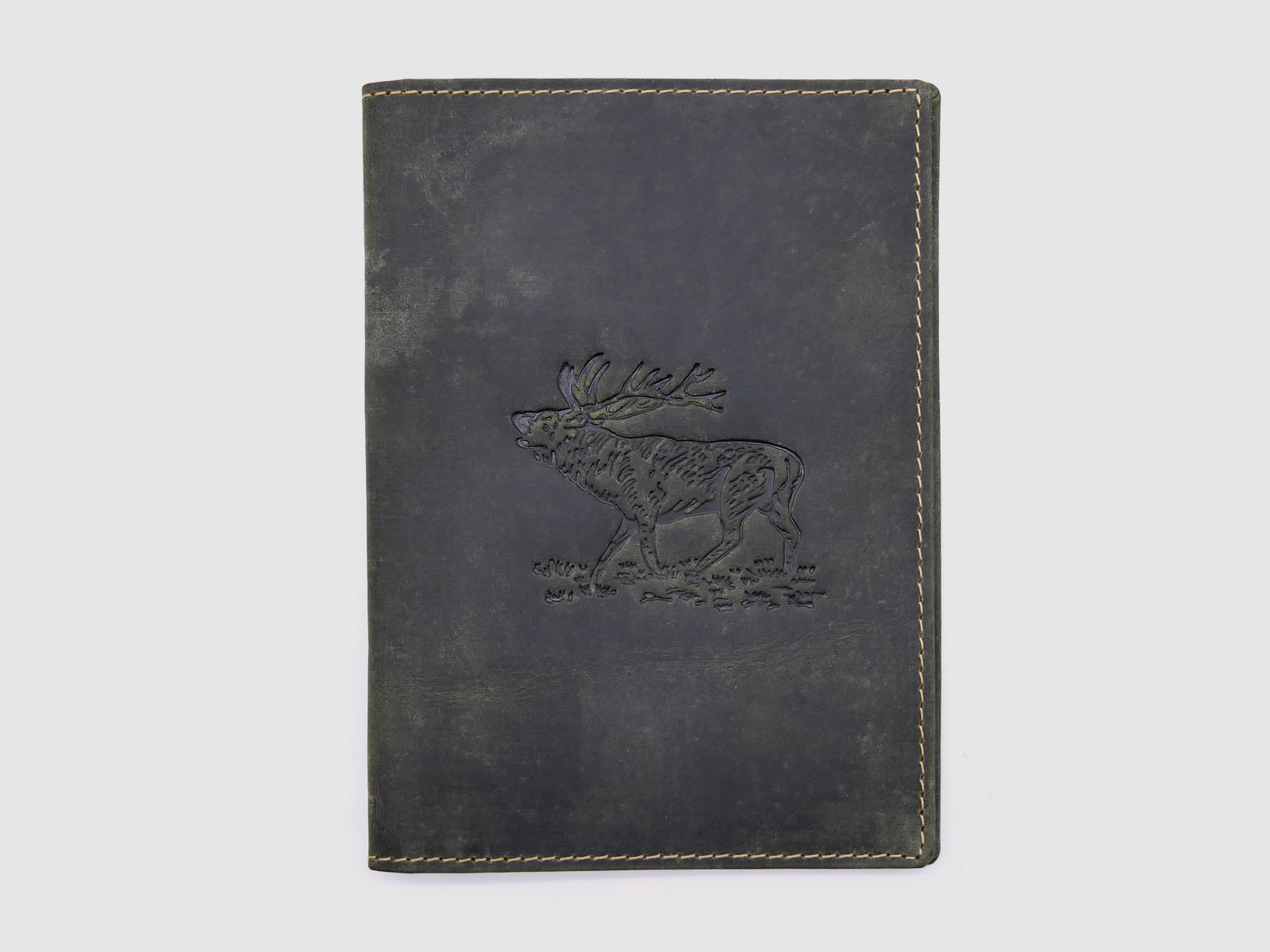 Greenburry Leder Jagdscheinmappe Ausweismappe Etui Hirsch olive 328-stag-30