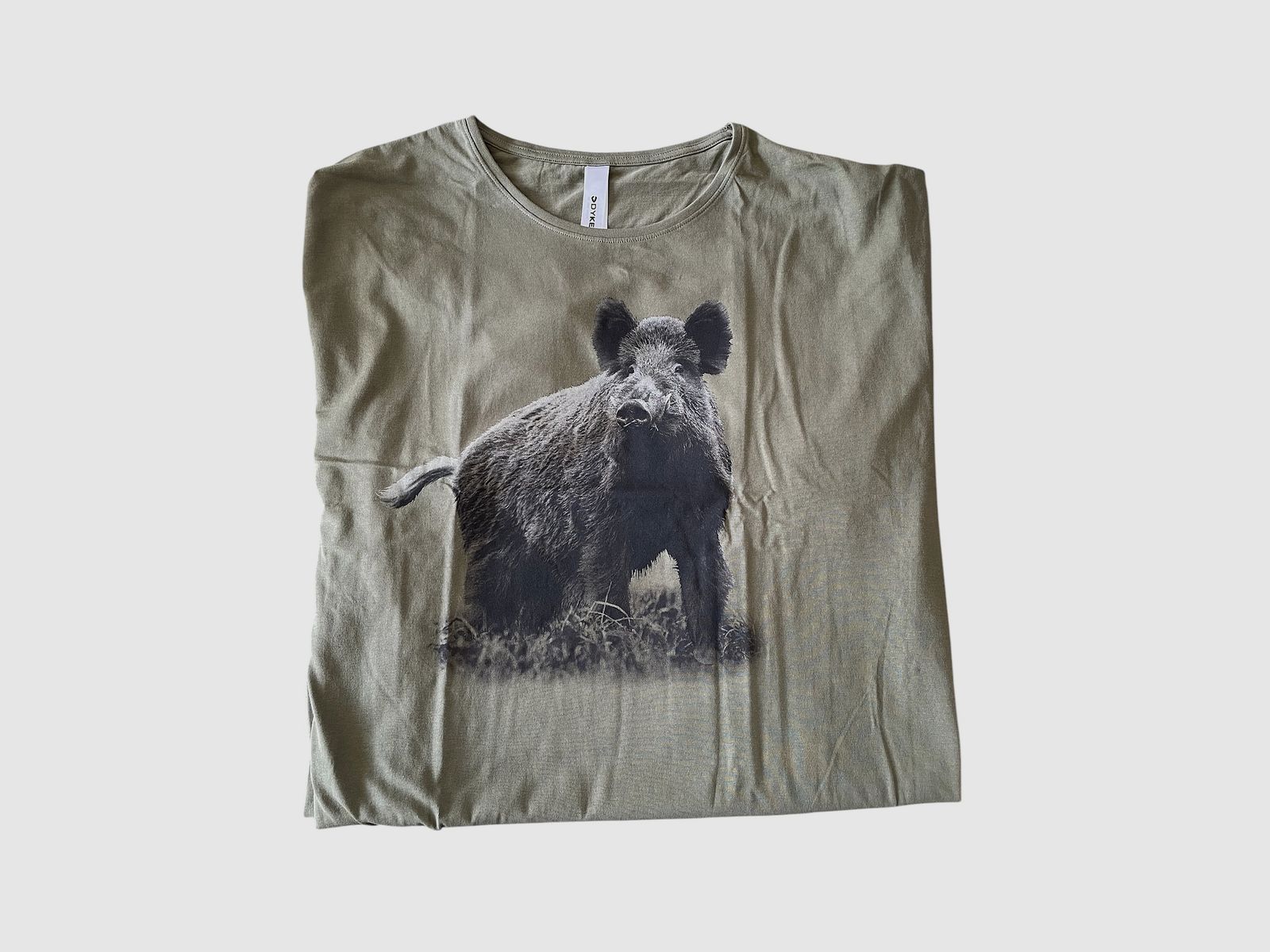 Wild Zwijn T-Shirt Groen - Logo 6, afbeelding 1 van 2