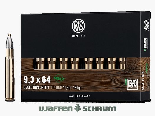 RWS Evo Green 11,9g - 184gr 9,3x64