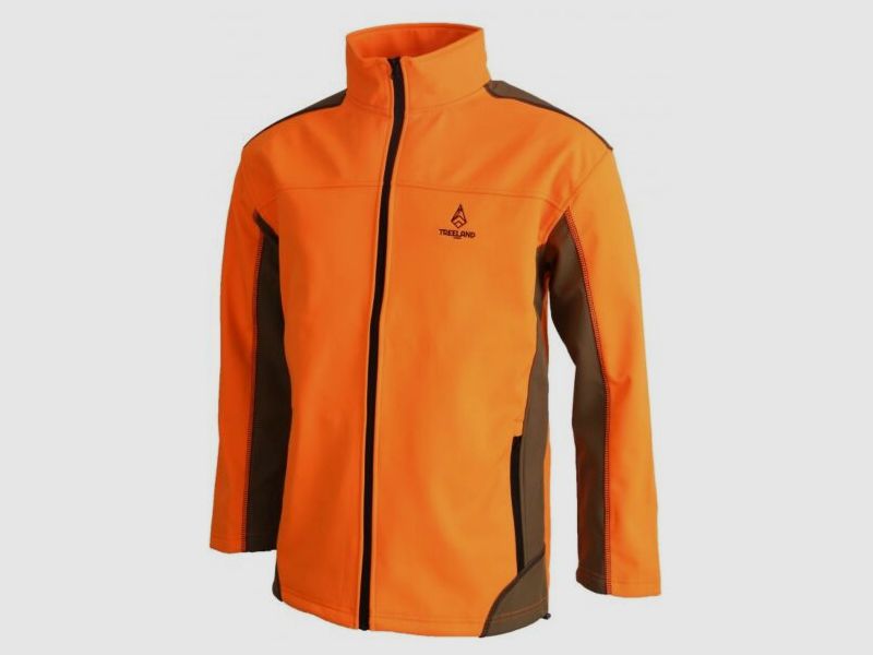 Softshelljacke Treeland Camo Orange, Bild 1 von 2