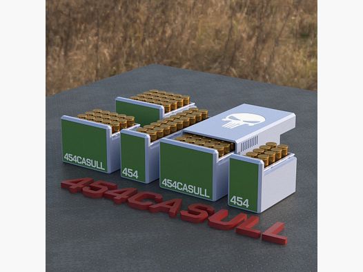 Filamelt Munitionsbox / Ammo Box .454 Casull – Patronenbox ‘Schiebedeckel’ – 10 / 20 / 25 / 50 Runden