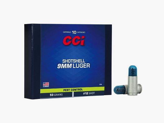 CCI 9mm Luger - 10 colpi di munizioni per pistola - 53grs