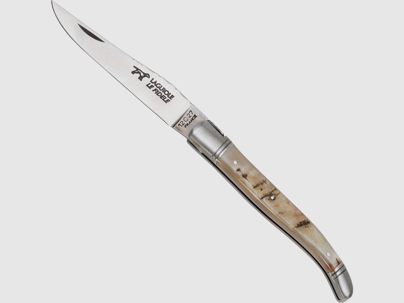 hochwertiges Le Fidele Laguiole Taschenmesser Widderhorn