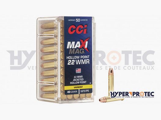 Munizione 22 Magnum CCI Maxi-Mag HP