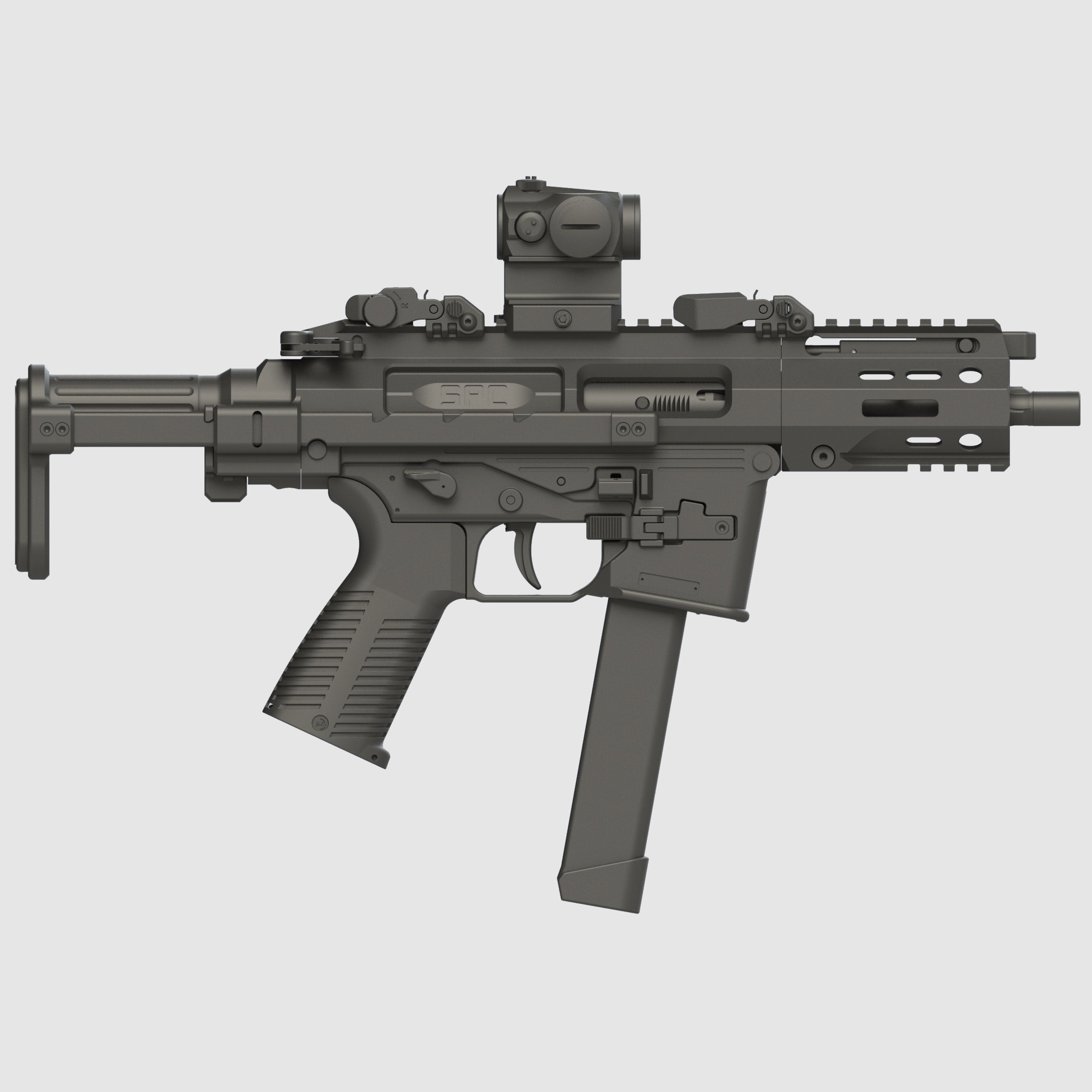 Halbautomat B&T AG SPC9 PDW G 9mm Para (für Glock Magazine)