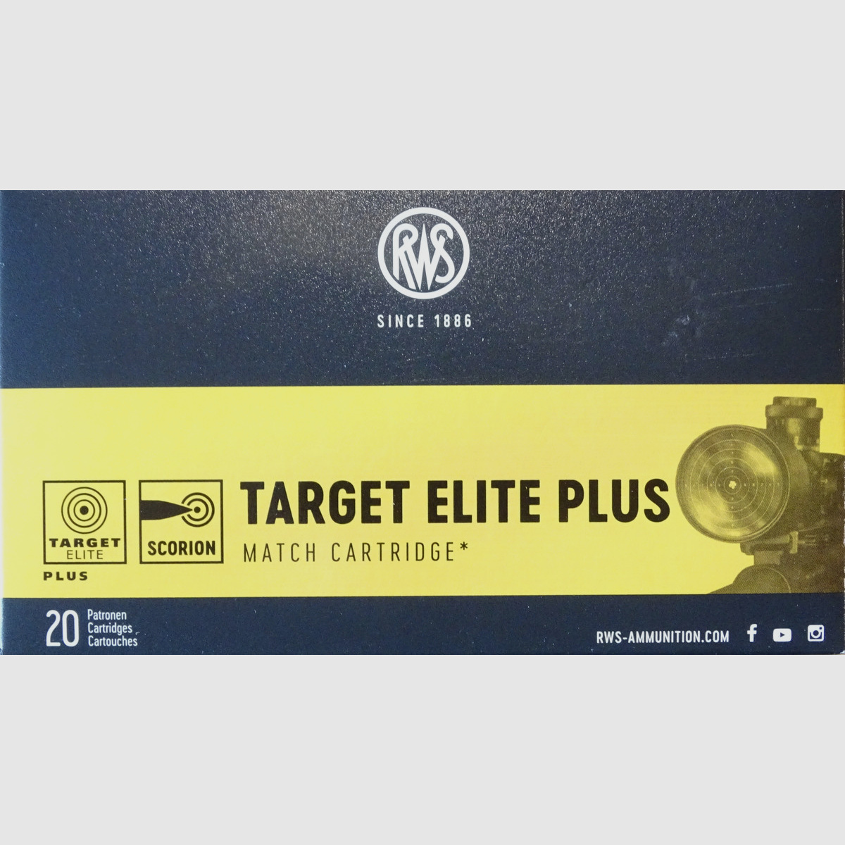 RWS Target Elite Plus .223rem52grs - 20 Schuss