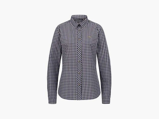 Blaser Bluse Juanita dunkelblau/weiß kariert 40