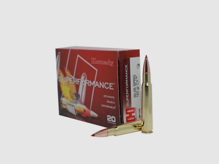 Hornady CX Superf. 10,7g/165grs á20 .30-06 Spring.