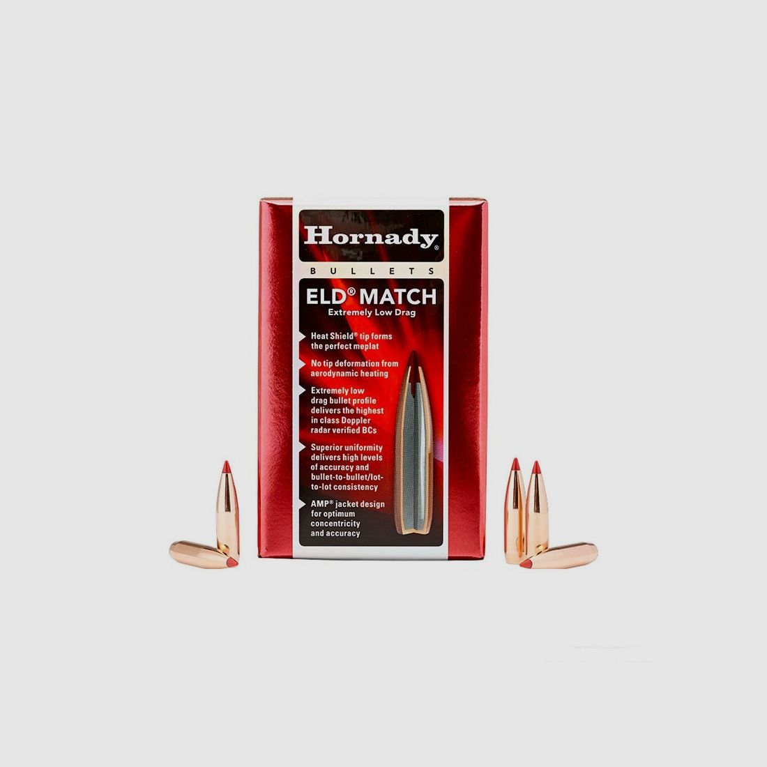 WIEDERLADUNGSGESCHOSSE – HORNADY ELD MATCH 308″ 168GR (100ST)